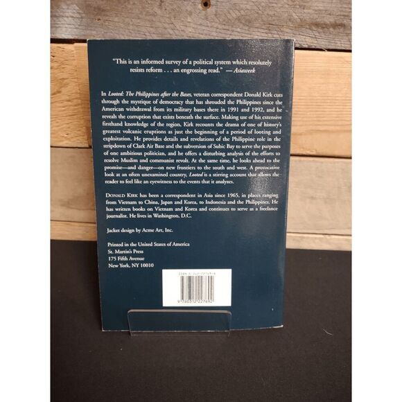 Looted : The Philippines After the Bases by Donald Kirk ISBN # 9780312227692 - Picture 2 of 2